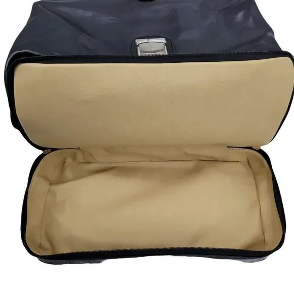 Maxwell Scott Authentic Leather‎ Doctor Bag Black Handmade Italy Key Lock Large - Picture 9 of 9